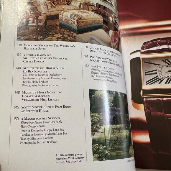 “ARCHITECTURAL DIGEST”MAGAZINE JANUARY 2003- ~ PRINCE CHARLES Collector Issue - Picture 6 of 7